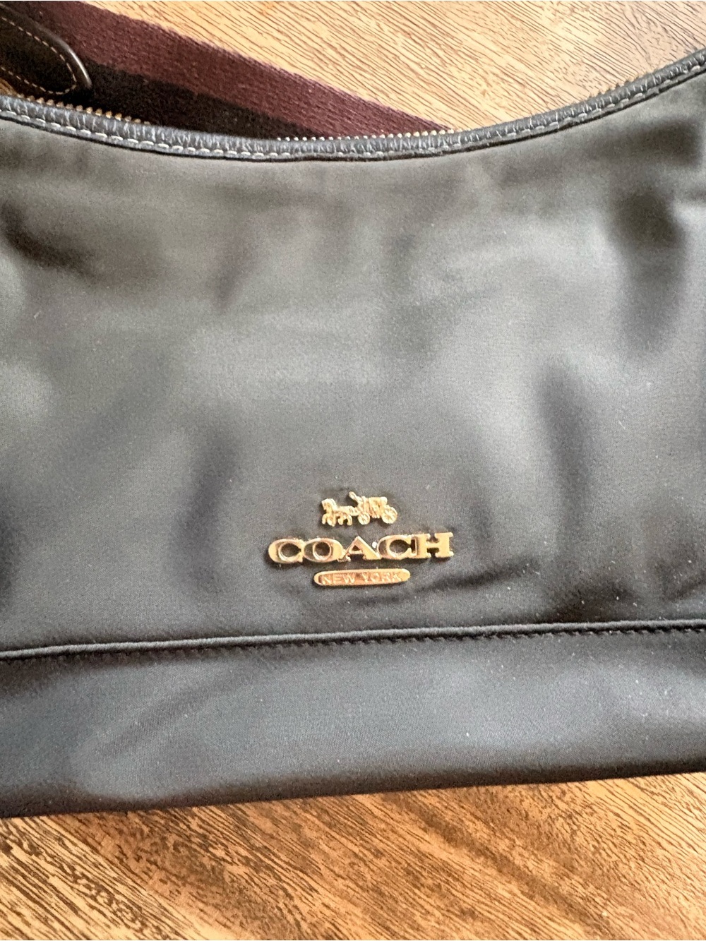 Coach 2025 Ellis black Nylon cross body Bag with Gold Hardware - Picture 8 of 16